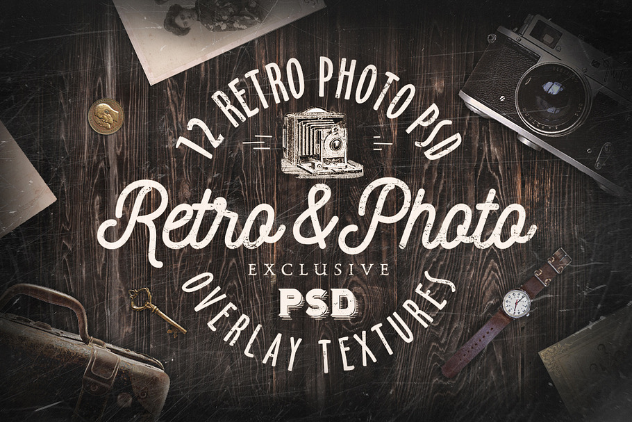 Retro Textures PSD in Add-Ons - product preview 8