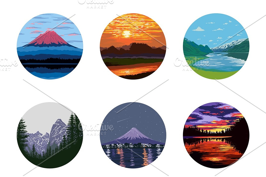 Nature Vector Icons Set in Illustrations - product preview 8