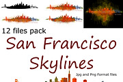 12xFiles Pack San Francisco Skylines