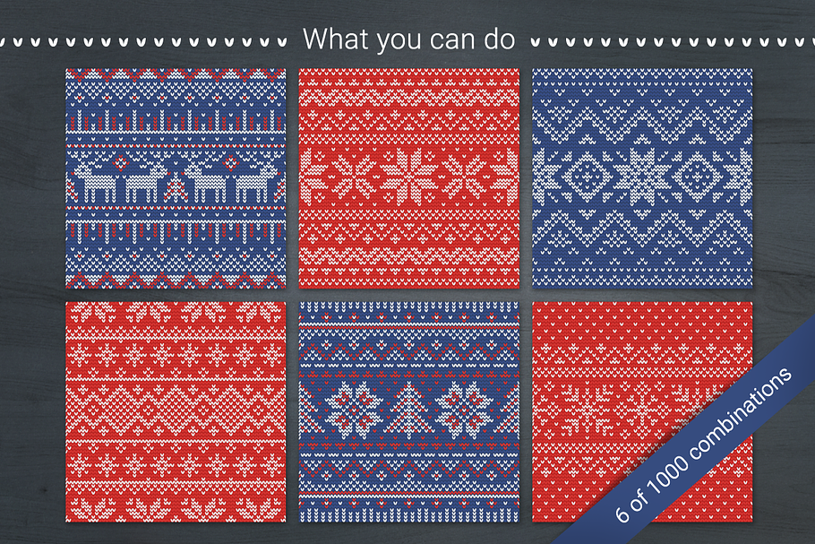 1000 Knitting Patterns Generator | Custom-Designed Graphic ...
