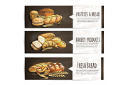 Bakery and pastry banners