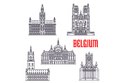 Famous historic buildings of Belgium