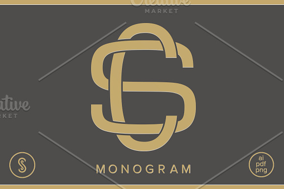 CS Monogram SC Monogram in Logo Templates - product preview 4