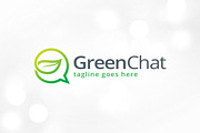 Green Chat Logo Template