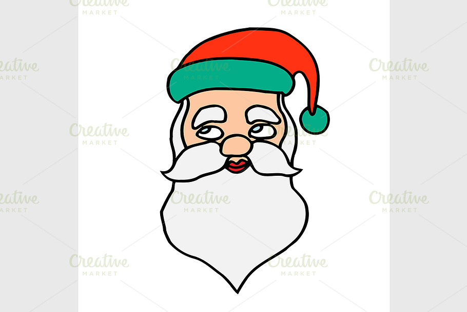 Santa claus face in Graphics - product preview 8
