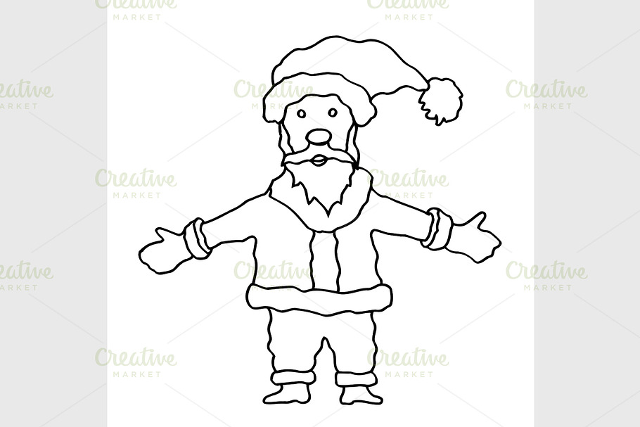 Cartoon Santa Clause in Graphics - product preview 8