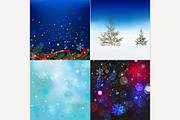 Christmas Backgrounds set