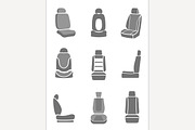 Car Seats Icons