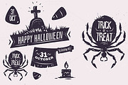 Halloween labels set1