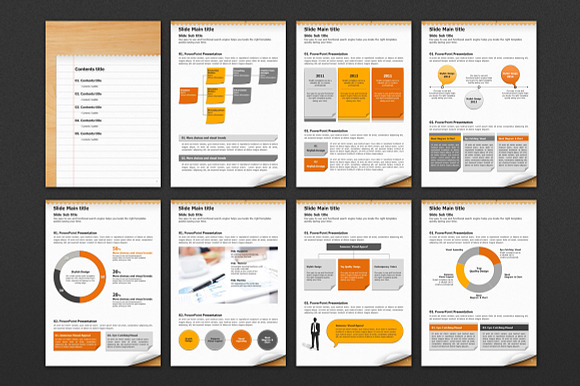 Note Powerpoint Template Vertical in PowerPoint Templates - product preview 6