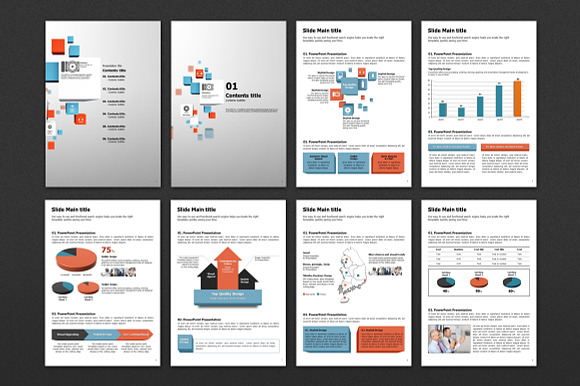 Cube Slide PPT Template Vertical in PowerPoint Templates - product preview 1
