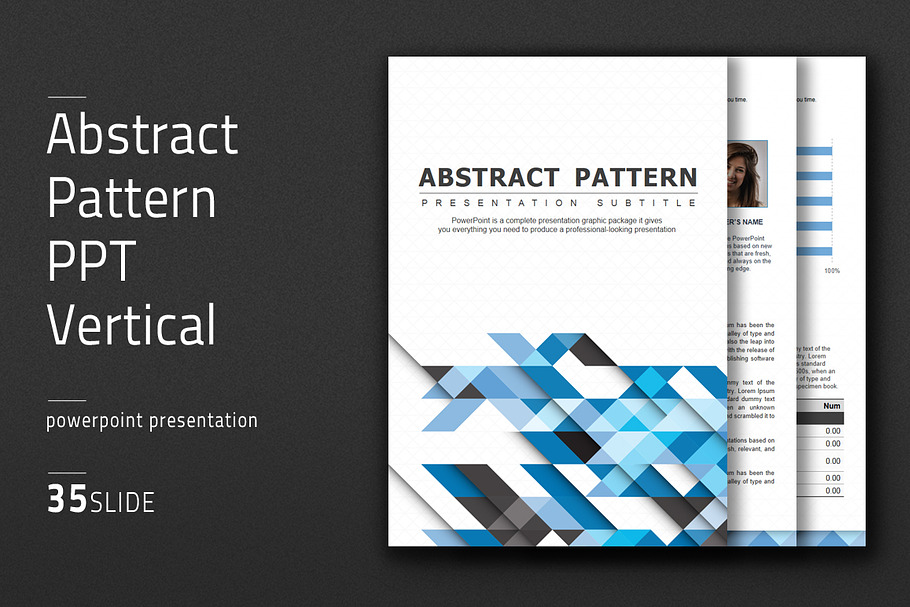 Abstract Pattern PPT Vertical in PowerPoint Templates - product preview 8