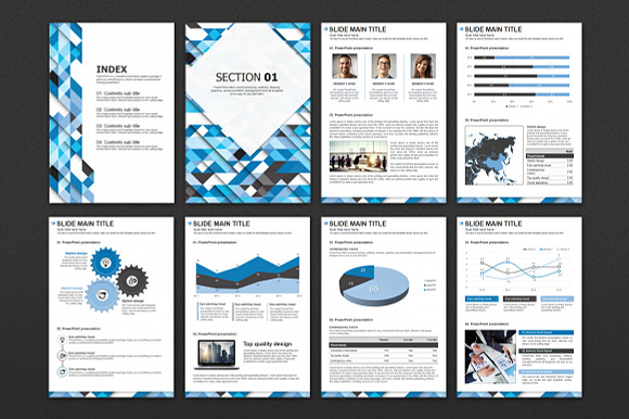Abstract Pattern PPT Vertical in PowerPoint Templates - product preview 1