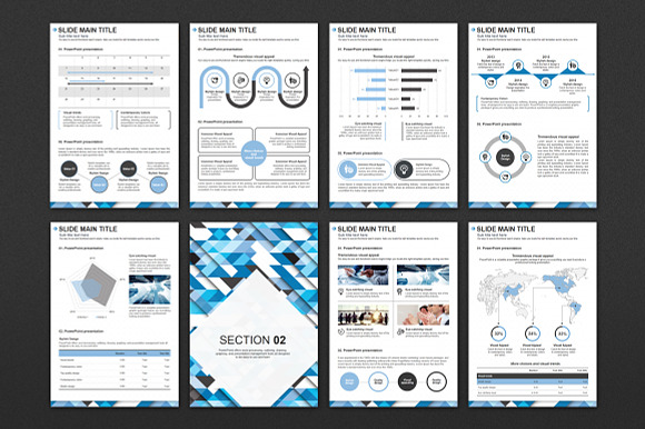 Abstract Pattern PPT Vertical in PowerPoint Templates - product preview 2