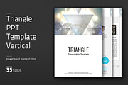 Triangle PPT Template Vertical