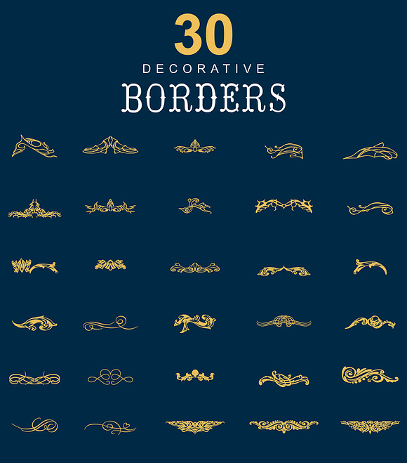 Borders and dividers in Illustrations - product preview 1