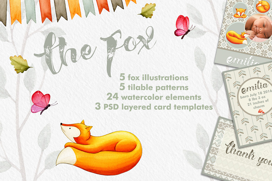 The Fox - Mini Collection in Illustrations - product preview 8