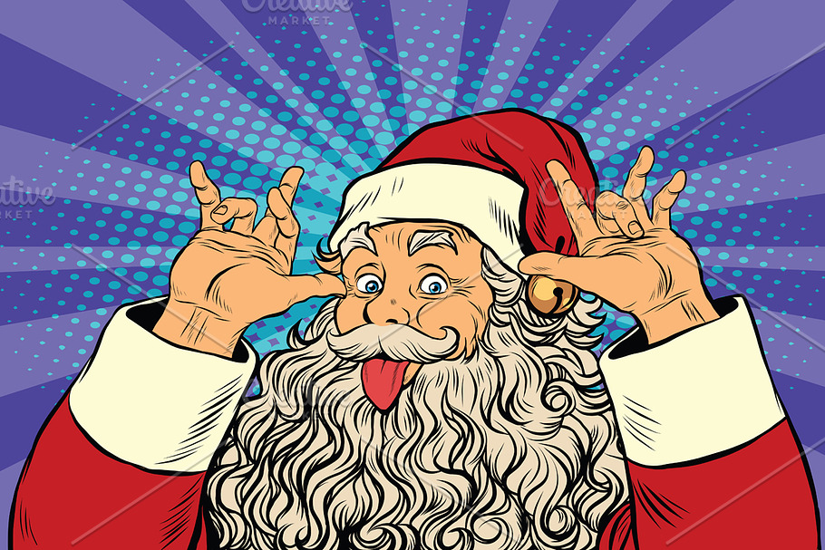 Santa Claus tease in Illustrations - product preview 8