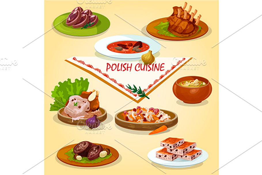 Polish cuisine dinner
