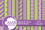 Green and Lavender Papers AMB-547