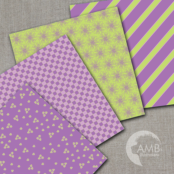 Green and Lavender Papers AMB-547 in Patterns - product preview 1