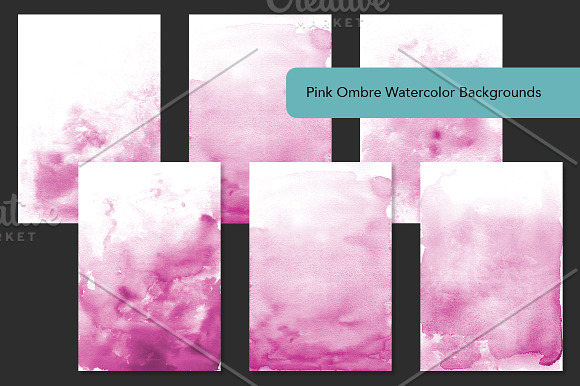 Essential Ombre Watercolor Bundle in Textures - product preview 1