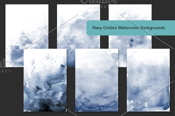 Essential Ombre Watercolor Bundle in Textures - product preview 3