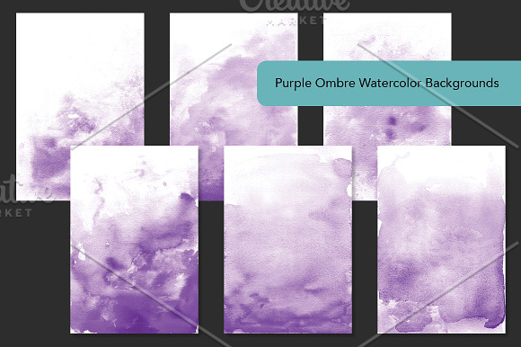 Essential Ombre Watercolor Bundle in Textures - product preview 5
