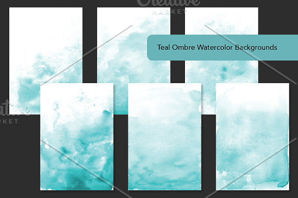 Essential Ombre Watercolor Bundle in Textures - product preview 6