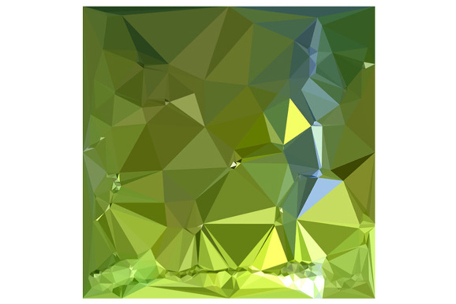 Chartreuse Green Abstract