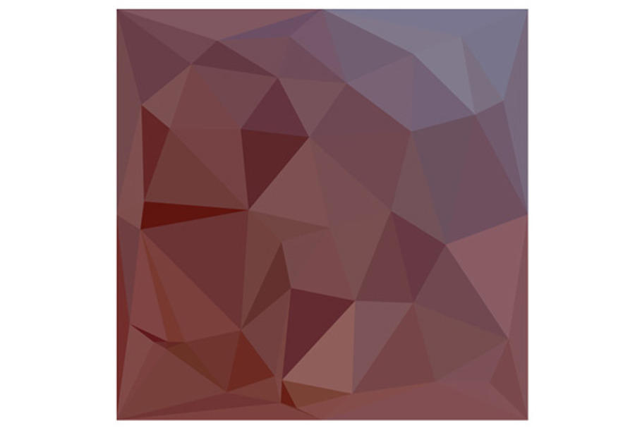 Indian Red Abstract Low Polygon 