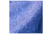 Steel Blue Abstract Low Polygon 
