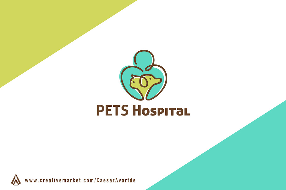 Pets Hospital Logo Template