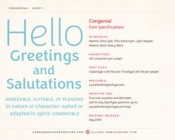 Congenial Regular in Sans-Serif Fonts - product preview 6