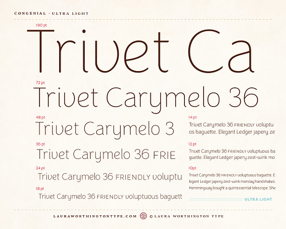 Congenial UltraLight in Sans-Serif Fonts - product preview 12