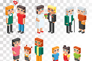 3d isometric family couples vector