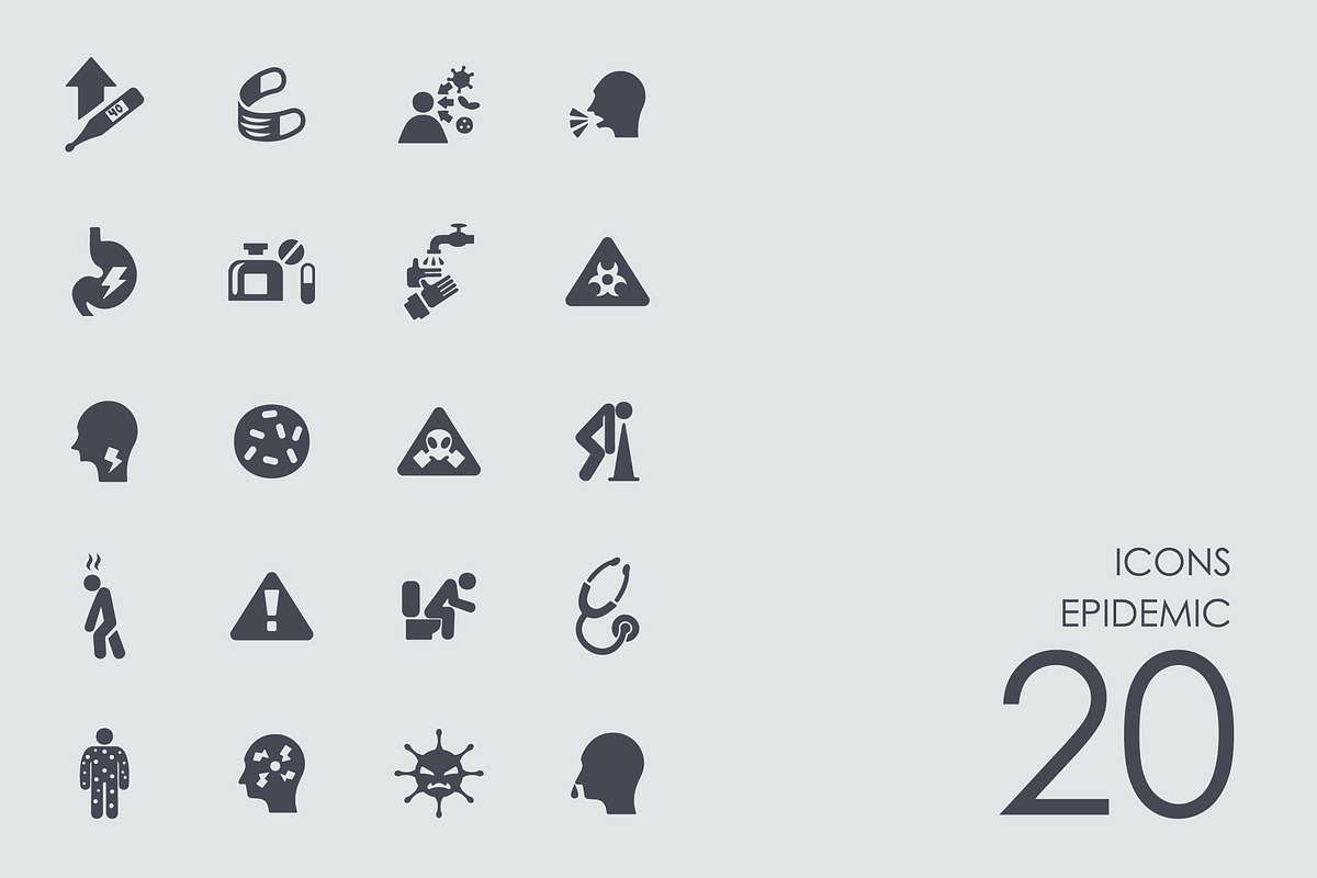 Epidemic icons in Graphics - product preview 8