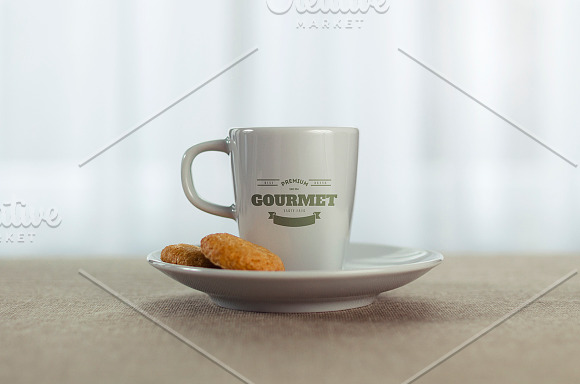 3 Espresso Coffee Cup Mockups in Product Mockups - product preview 1