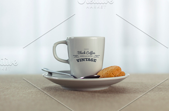 3 Espresso Coffee Cup Mockups in Product Mockups - product preview 2