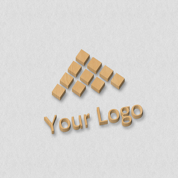Logo Mock-ups - Wood Style in Branding Mockups - product preview 3