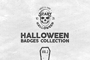 Halloween Badges Set. Vol.2