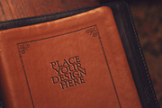 Leather Book Cover Mock-up