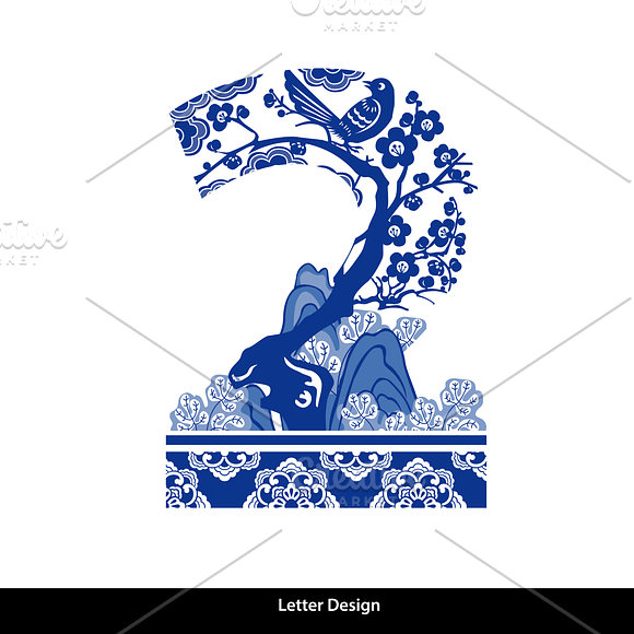 Number 0-9 Design in Chinese Style in Symbol Fonts - product preview 3