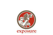 Exposure Vintage Photography Logo