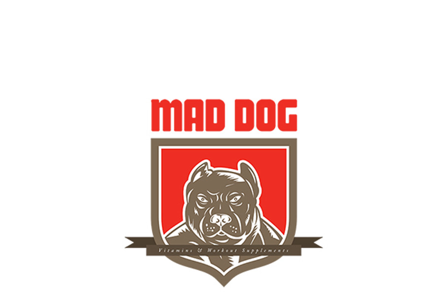 Mad Dog Vitamins Logo in Logo Templates - product preview 8