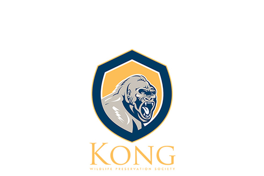 Kong Wildlife Society Logo in Logo Templates - product preview 8