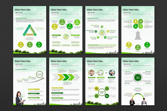 Eco Business Template Vertical in PowerPoint Templates - product preview 3