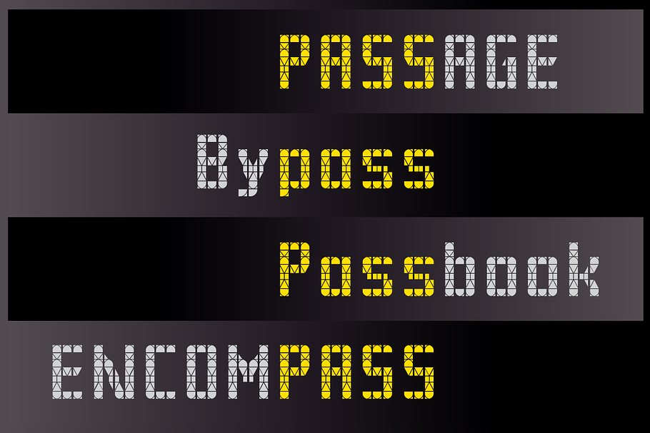 Pass in Display Fonts - product preview 8