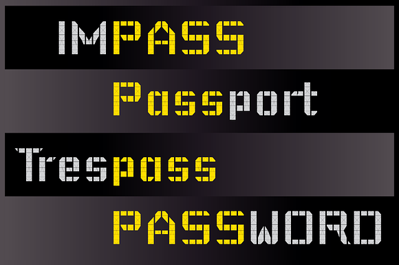 Pass in Display Fonts - product preview 1