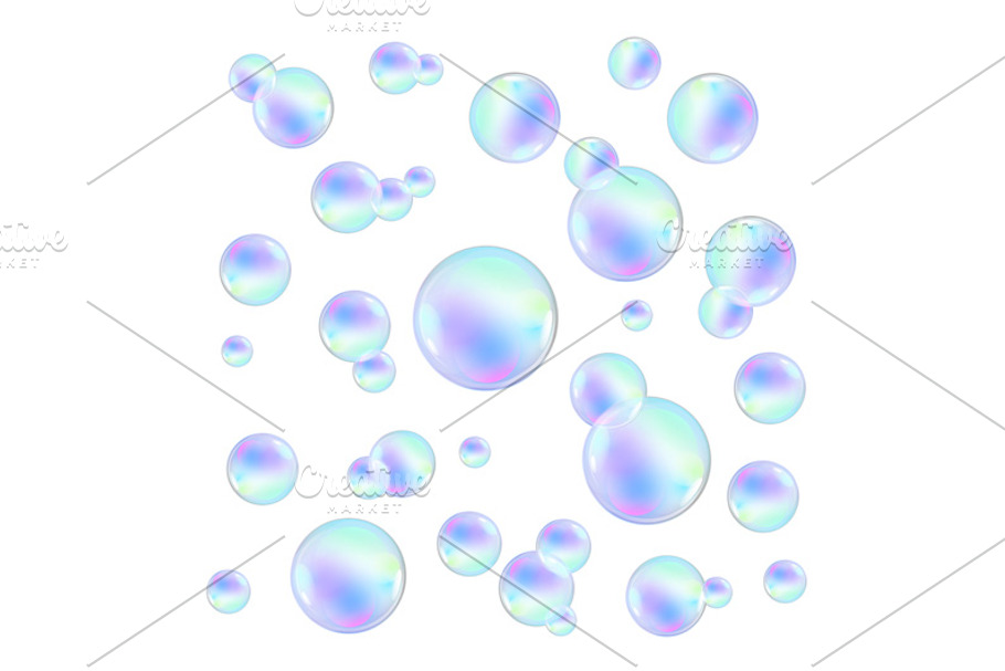 Realistic soap bubbles  in Graphics - product preview 8